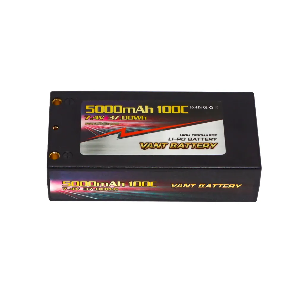High-End-Shorty Lipo Shorty Pack RC Lipo Batterie 2S 7.4V 100C 5000mah Hardcase für RC Auto