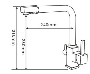 Grifo de Cocina <span class=keywords><strong>DOGO</strong></span> Factory Wholesale Italy 3 en 1 UPC 61-9 NSF, Repuesto para Grifo de Cocina con Agua Potable - Product Image 5