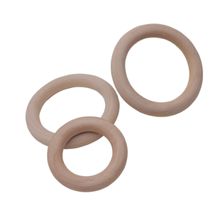 HOYE CRAFTS <span class=keywords><strong>Cerchio</strong></span> in <span class=keywords><strong>Legno</strong></span> da 70 mm per Collane e Bracciali Fai-da-Te, Anello da Dentizione per Neonati - Product Image 3