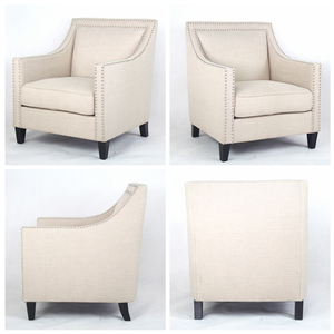 In uso durevole unico grande imbottite bianco morbido sedie per soggiorno - Product Image 2