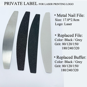 L1 Noyau <span class=keywords><strong>en</strong></span> acier inoxydable Logo de peinture laser de marque privée <span class=keywords><strong>Lime</strong></span> <span class=keywords><strong>à</strong></span> ongles amovible <span class=keywords><strong>en</strong></span> <span class=keywords><strong>métal</strong></span> <span class=keywords><strong>Lime</strong></span> de type recharge - Product Image 6