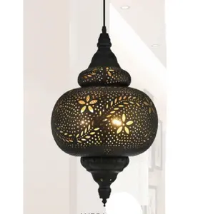 Moroccan Wall Lamp Sconce Lighting Metal Etch Antique Cast Iron Pendant Lamps