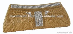 Pochette de soirée élégante en satin avec embellissement pour femmes - lowellcraft - Product Image 3