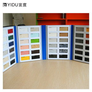 高级花岗岩样品文件夹，配有可调桌面支架和模块化板条墙 - Product Image 1