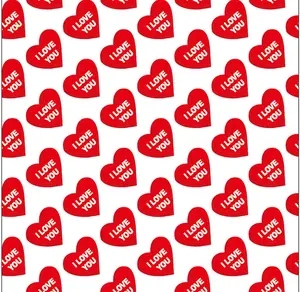 Kertas Hadiah Cinta Dicetak, Kertas Dilapisi Hadiah Hari Valentine