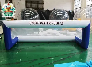 3 meter lange opblaasbare water speelgoed opblaasbare waterpolo doel
