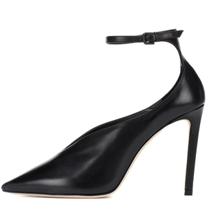 Scarpe <span class=keywords><strong>da</strong></span> Donna con Cinturino alla Caviglia, <span class=keywords><strong>Tacchi</strong></span> Alti Estivi Neri per Abiti <span class=keywords><strong>da</strong></span> Sera, Punta a Spillo, Tomaia Alta, Eleganti Scarpe <span class=keywords><strong>da</strong></span> <span class=keywords><strong>Sposa</strong></span> Bianche con Tacco - Product Image 1