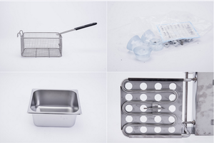 <span class=keywords><strong>Friteuse</strong></span> électrique <span class=keywords><strong>industrielle</strong></span> commerciale à double cuve 10L+10L - Product Image 6