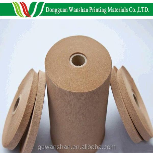 45gsm kraft crepe paper in roll with brown or white for hardback spine wrapping