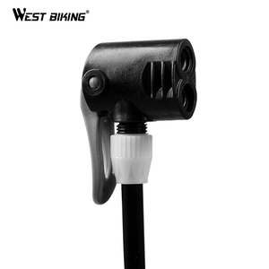 Pompe à air pour vélo WEST BIKING 120/160 PSI, corps en <span class=keywords><strong>acier</strong></span>, pompe manuelle portable pour vélo de montagne, vélo de route, moto, pompe à air pour pneus de vélo - Product Image 4