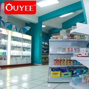 Étagère murale moderne en velour, pour magasin de <span class=keywords><strong>pharmacie</strong></span>, présentoir d'exposition, Design de <span class=keywords><strong>vitrine</strong></span> - Product Image 2