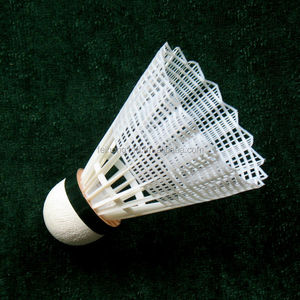 Volante de nailon de bádminton blanco - Product Image 1
