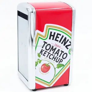 Customize Tin Napkin Holder Metal Napkin Dispenser Fashion Tissue Box for outdoor