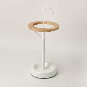 Porte-parapluie à Double rond en bois, parapluie blanc imperméable - Product Image 1