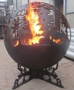 Acciaio inox globo fuoco buca per il fuoco ciotola Personalizzare buca per il fuoco globo