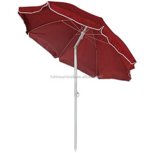 180cm <strong>Small</strong> Stainless Steel Plastic Outdoor Beach Sun Shade <strong>Parasol</strong> with Tilt - Product Image 2