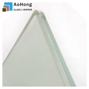 6mm 7mm 8mm 6.38mm 8.38mm thick Tempered Opaque Milk Frosted Laminated Glass Price