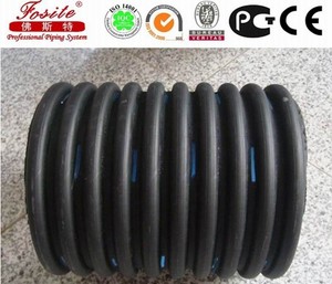 Tubería Corrugada de Doble Pared Flexible de HDPE DIN Internacional GB, Tubería Perforada para <span class=keywords><strong>Drenaje</strong></span> de Agua - Product Image 4