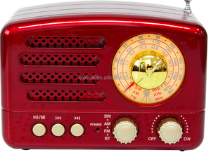Altoparlante Wireless AURTEC Dual 10W in Legno Naturale con AUX, <span class=keywords><strong>USB</strong></span>, Suono Stereo HD e Radio FM Vintage # M-U163BT - Product Image 4