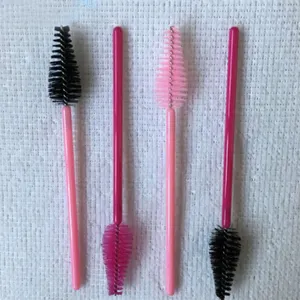 200 Pieces Wholesale Water Drop Shape Nylon Material 4 Mix Color Lashes Makeup Brushes Eyelash Extension Tools Mascara Wands