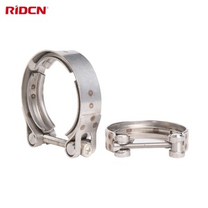 Chất lượng cao thép không gỉ V ban nhạc kẹp cho ô tô ống xả inch Heavy Duty Bolt kẹp - Product Image 1