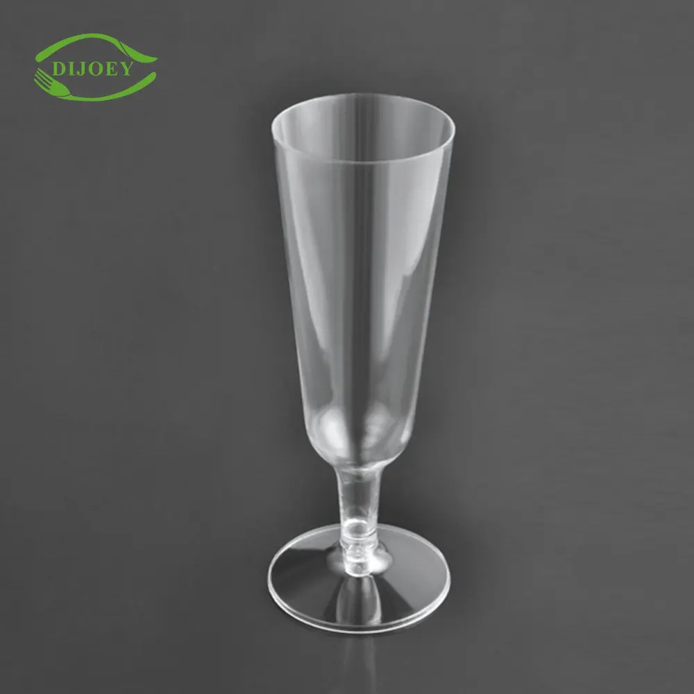 우수한 서비스 칵테일 투명 하드 폴리스티렌 샴페인 밀크 쉐이크 투명 디저트 잔 일회용 컵 플라스틱