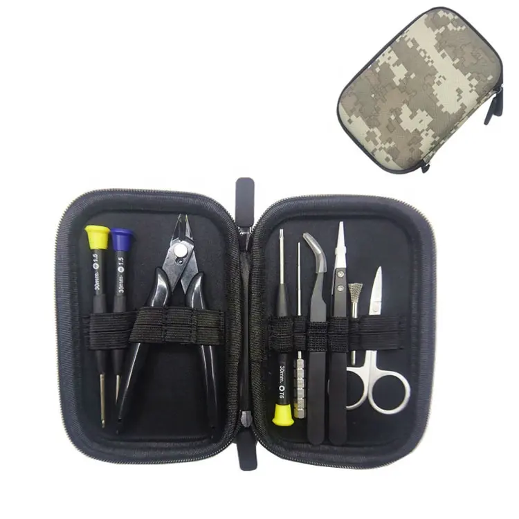 Manufacture Wholesale mini tool kit camouflage rda tool kit For Coil Tank Making