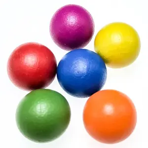 18mm Custom bright candy color wood balls, gift ball for education