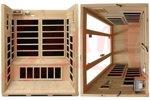 De carbono Seco Sauna Cabina de Sauna de Infrarrojos, <span class=keywords><strong>cicuta</strong></span> Y Espectro Completo Para 3 Persona - Product Image 4