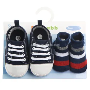 Hot selling cheap baby shoes and socks set in bulk