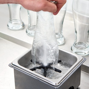Wanhui Stainless Steel Silver Pitcher Rinser with Glass Bottle Cleaning and <strong>Drip</strong> <strong>Tray</strong> Lfgb Certified for <strong>Bar</strong> Cafe Accessories - Product Image 2