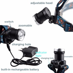 זום נטענת פנס LED קון ציד פנס עם אור ירוק - Product Image 4