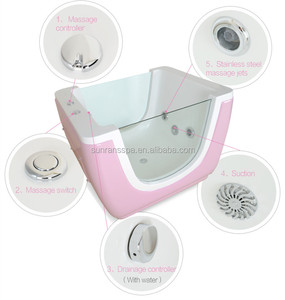 approvazione ce rohs colore rosa baby in fibra di vetro vasca da bagno - Product Image 3