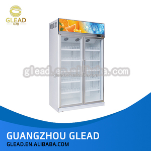 Hecho en china <span class=keywords><strong>de</strong></span> dos puertas <span class=keywords><strong>vitrina</strong></span> refrigerador <span class=keywords><strong>de</strong></span> bebidas frías - Product Image 1