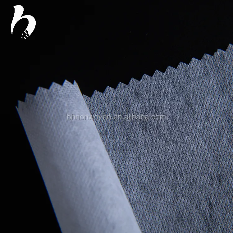 100% полиэстер слезоточивый Нетканая ткань interlining хлопок флок ткань