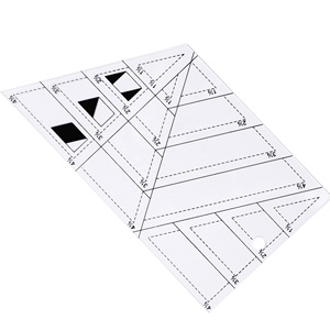 Herramientas manuales multifuncionales de alta calidad para coser, <span class=keywords><strong>regla</strong></span> acrílica trapezoidal DIY - Product Image 1