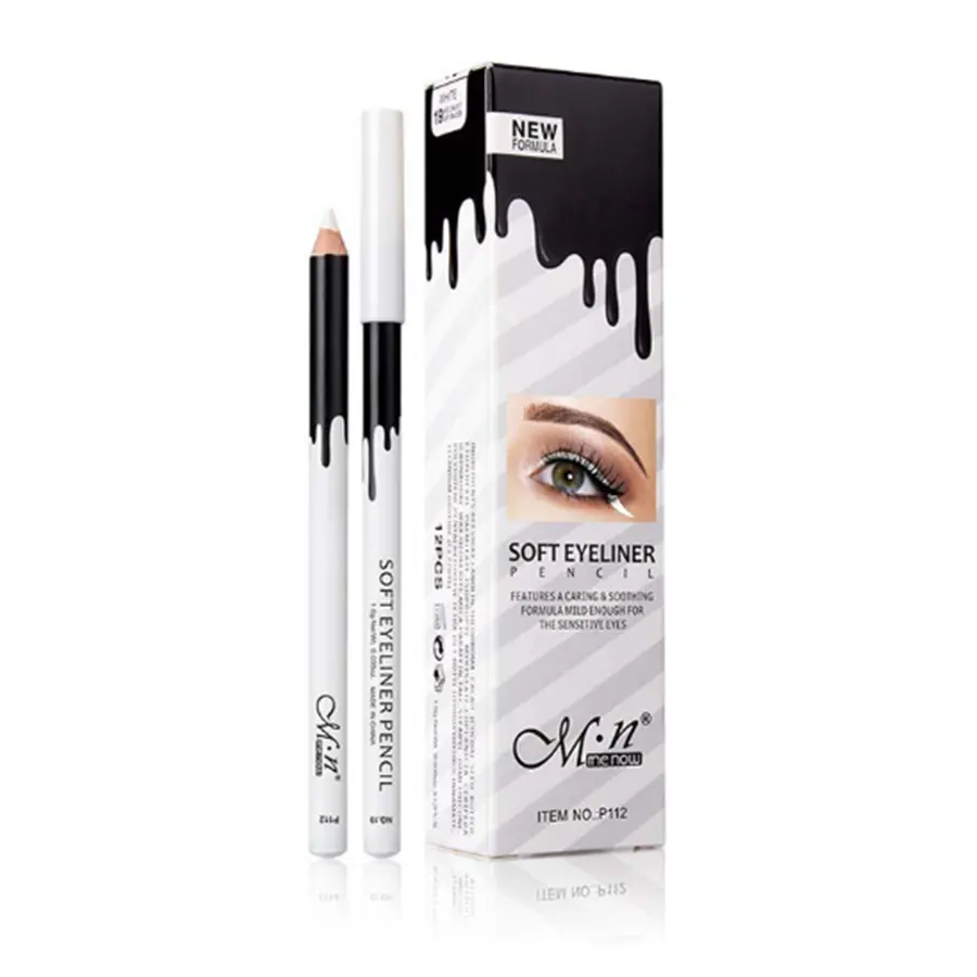 White Eyeliner Makeup Smooth Easy to Wear Eyes Brightener Eye Liner Pen Waterproof Make Up White Eyes Liner Pencils