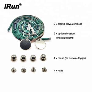<span class=keywords><strong>IRun</strong></span>-cordones elásticos con una sola mano para zapatos, cordones elásticos planos con estampado de camuflaje, nunca hay que atar, varios colores - Product Image 2
