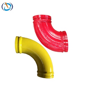 Durable 5 Inch Concrete Pump Twin Wall Elbow Used For Brand Pumps