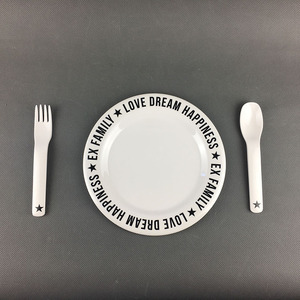 Gros Mélamine grand dîner plaques dentelle <span class=keywords><strong>plaque</strong></span> isolé - Product Image 2