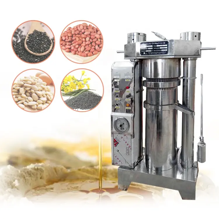 हाइड्रोलिक तिल का तेल प्रेस मशीन ठंड प्रेस हाइड्रोलिक तेल प्रेस मशीन