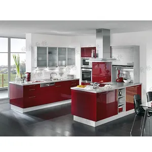 Candany Foshan professional kitchen cabinet manufacturer--lacquered modern kitchens- kitchen designs