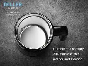 Diller de vacío de la botella de agua de doble pared con aislamiento termo de acero inoxidable taza de viaje - Product Image 5