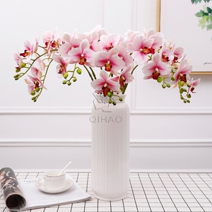 QiHao Reale <span class=keywords><strong>di</strong></span> Tocco 7 Teste In Lattice Artificiale Fiore <span class=keywords><strong>di</strong></span> <span class=keywords><strong>Orchidea</strong></span> Guangzhou per la Decorazione - Product Image 5
