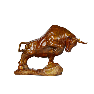 Statua di Toro in Bronzo, Scultura da Scrivania in Ottone, Vendita Calda - Product Image 2