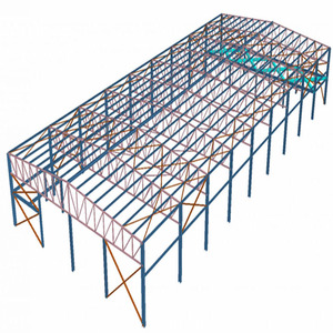Structure en acier préfabriquée, poutres en acier, charpente en acier, entrepôt, atelier - Product Image 1