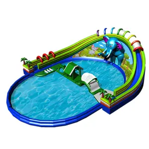 New design popular water park in stock outdoor large children's bouncy castle Playground Parks For Sale