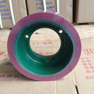 Rodillo de Goma EPDM de Alta Calidad Doble <span class=keywords><strong>Chita</strong></span> LGL152 de 6 Pulgadas con Tambor de Hierro Fundido, Dureza de 90-92 Grados para un Molienda Eficiente de Arroz - Product Image 2