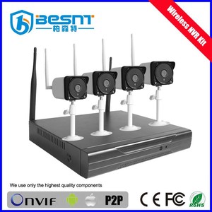 OEM, ODM sans fil 4 ch wifi preuve de l'eau 720 P caméra de sécurité de bricolage kit meilleur prix BS-N04W6 - Product Image 1