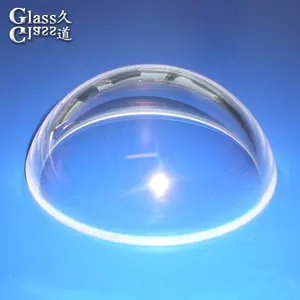 Small clear optical transparent fused silica glass dome lens for camera dome cover